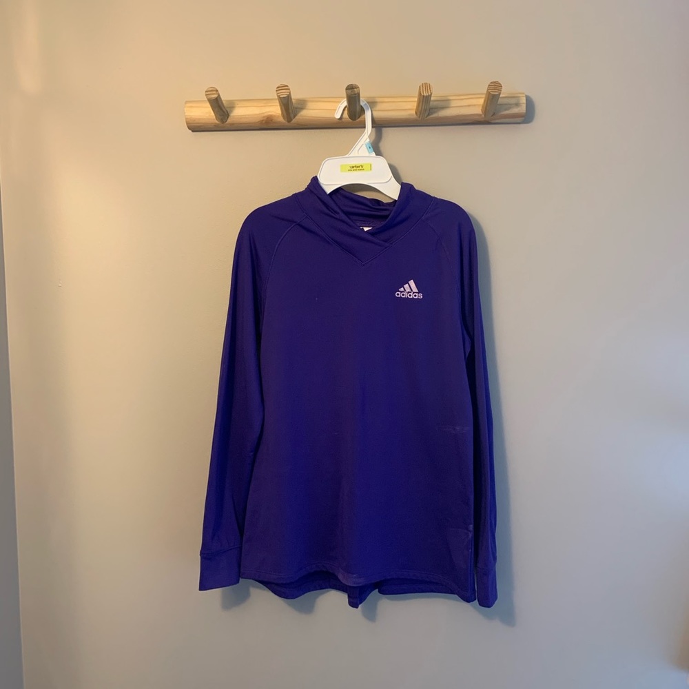 Adidas purple pullover/sweatshirt